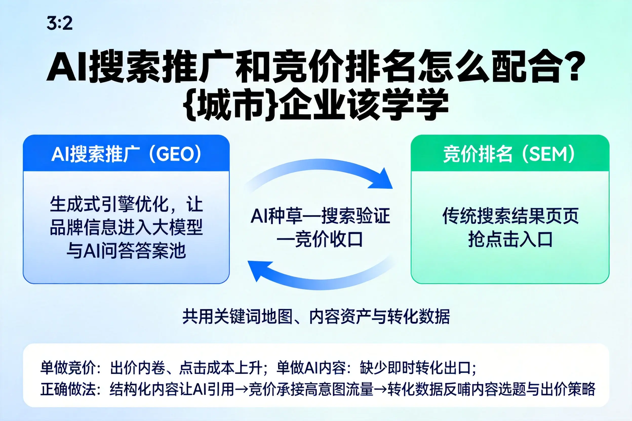 AI搜索推广和竞价排名怎么配合？芜湖企业该学学