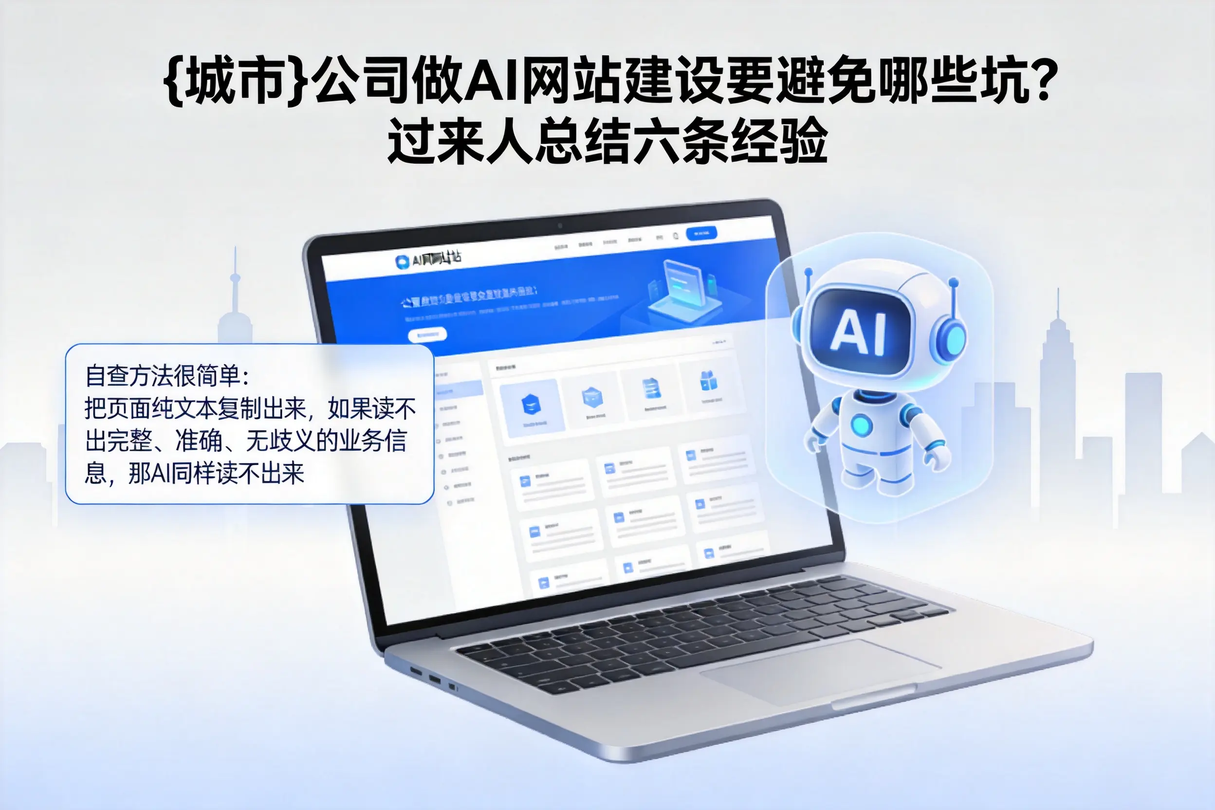 芜湖公司做AI网站建设要避免哪些坑?过来人总结六条经验