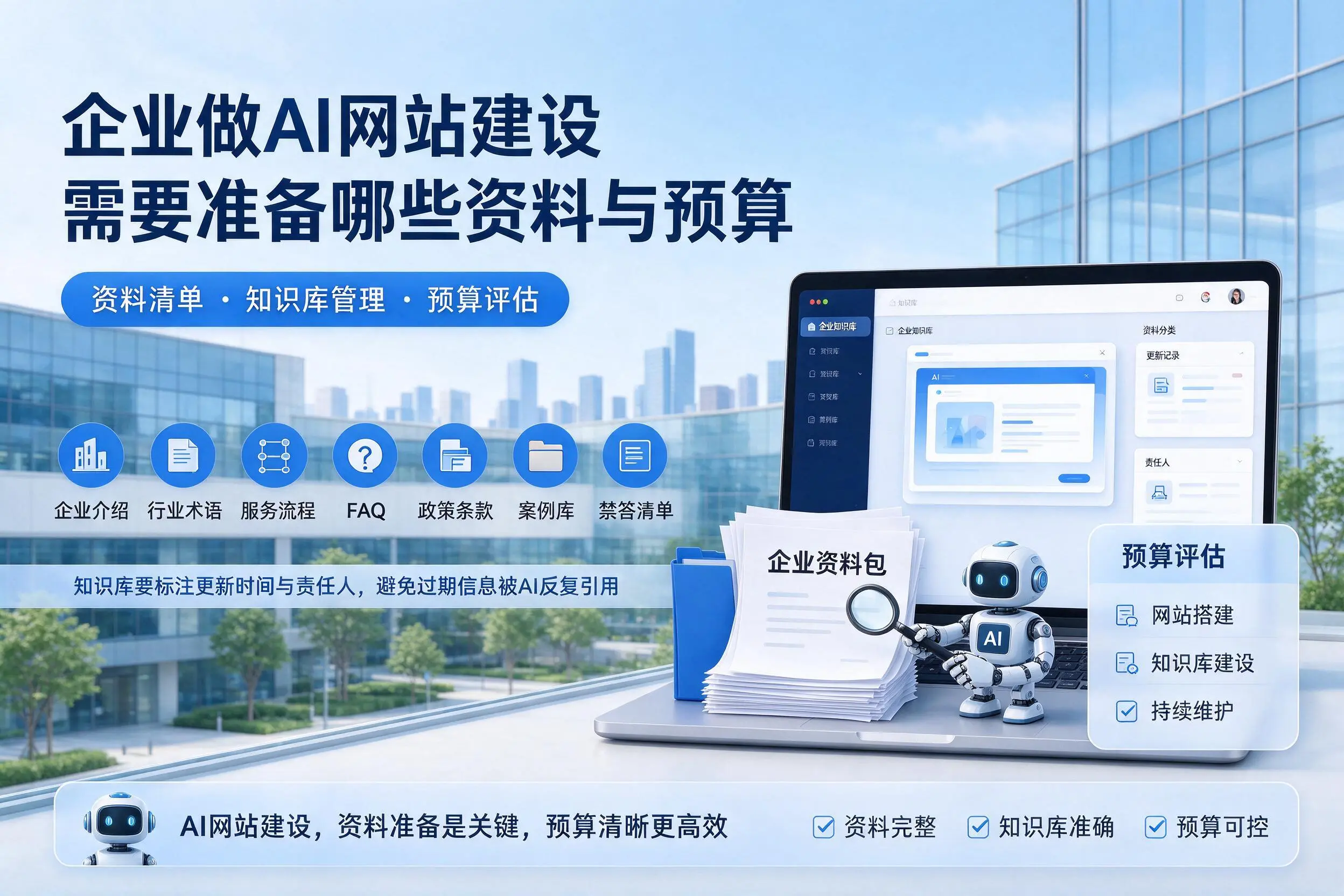 芜湖企业做AI网站建设需要准备哪些资料与预算