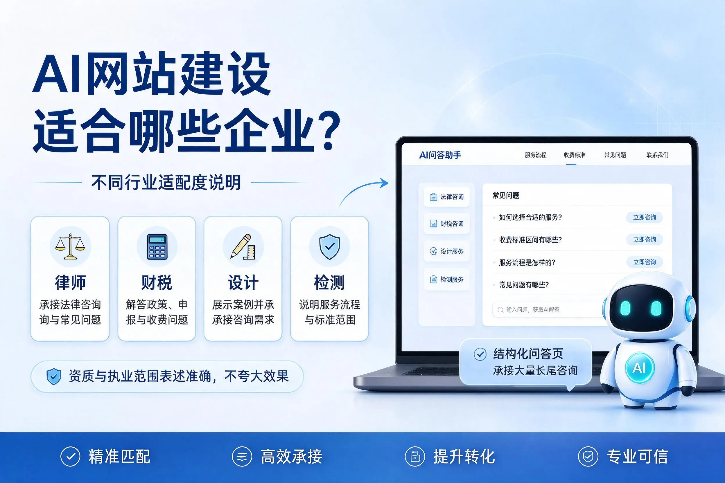 AI网站建设适合哪些企业？芜湖不同行业适配度说明